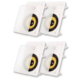 233977678 Acoustic Audio Hd-650 Flush Mount In Wall Speakers With 6.5 Inch Woofers 2 Pair