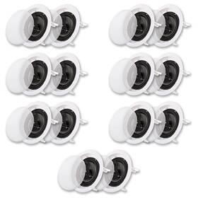 Cs-ic63-7pr Acoustic Audio Cs-ic63 Flush Mount In Ceiling Speakers With 6.5 Inch Woofers 7 Pair
