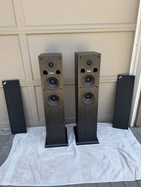 Ae109 Acoustic Energy Two 2 Tower Speakers-black. Made In England