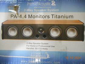 Pa-4.4 Acoustic Premier Speaker 1 Inch Tweeter/ Center Channel Nice