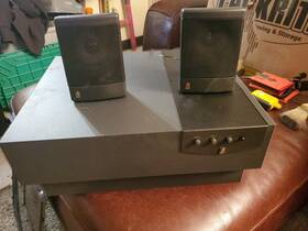 Av-622 Acoustic Research Speaker With 2 Satellite Speakers And Power Cord Tested