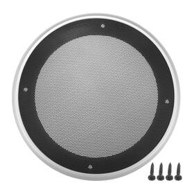 Accar240417000987 Acropix Universal 6.5 Inch Car Speaker Grills Cover Silver Tone Black