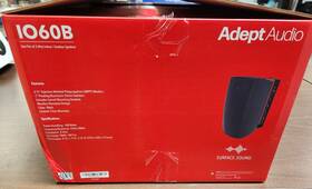 Io60b Adept Audio 1060b 6.5 Inch Black Surface-mount Indoor/outdoor Speakers-new/open Box