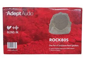 Rock80s Adept Audio Rock 80s Outdoor Speakers One Pair 8 Inch Sandstone 60w New In Box