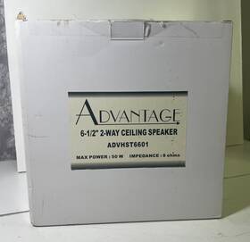 Advhst6601 Advantage 6.5 Inch 2-way Ceiling Speakers 50w -lot Of 2 New