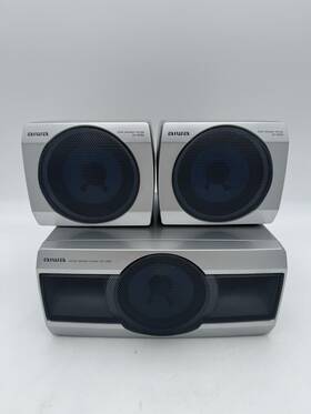Sx-r290 Aiwa Sx-c610 Speakers Set Of 2 And 1 Center Speaker Tested Works