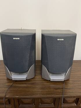 Sx-na115 Aiwa Speakers Working Pair Minor Cosmetic Damage