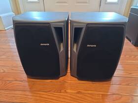 Sx-na34 Aiwa Pair Of 3 Way Speakers. Very Good Conditi And Sound Great