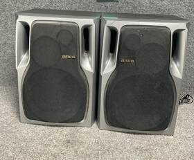 Sx-na502 Aiwa Home Theater Audio Pair Speakers 6 Ohms In Gray
