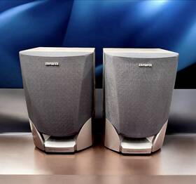 Sx-ns115 Aiwa Bass Reflex Speaker System Left And Right 6 Ohms Tested