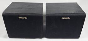Sx-r1200 Aiwa Bookshelf Speakers With Wall Mounts