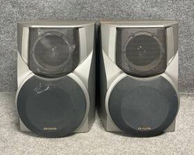 Sx-wna555 Aiwa Bass Reflex Bookshelf Speakers Pair Low Impedance 4ohm In Silver