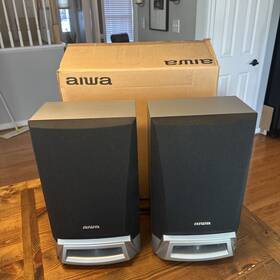 Sx-zl10 Aiwa Model Speakers - Lnib Pair Works Tested Original Box And Packing
