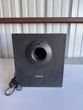 Ts-w100u Aiwa Subwoofer Black Tested Working