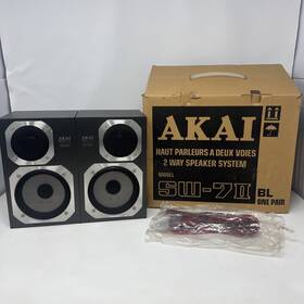 Sw-7ii Akai Vintage Sw-7 Ii Speaker 2 Way System 80 Watts Original Box Made In Japan Sw-7ii Akai Vintage Sw-7 Ii Speaker 2 Way System 80 Watts Original Box Made In Japan