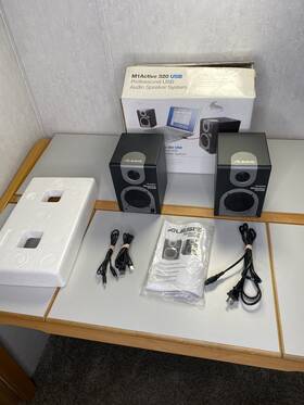 M1a320usbxus Alesis M1 Active 320 Usb Full-range Studio Monitor Desktop Speakers With Box