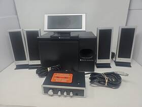 Vs3151 Altec Lansing 6pc Powered Audio Computer Speaker System Complete W Wires Vs3151 Altec Lansing 6pc Powered Audio Computer Speaker System Complete W Wires