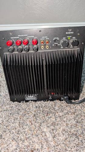 Sa240 Amp Dayton Subwoofer Plate