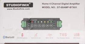St-68amp-btx01 Amp Studiofinix Home 4 Channel Digital Amplifier Model