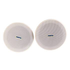 Eq-spkr6w Amtc 2 Pack 6 Inch In Ceiling Recess-mount 70v 10w Pa Commercial Speaker