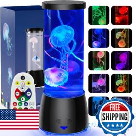B0fd3325kf Aonesy Jellyfish Lamp With Bluetooth Speaker White Noise 10 Colors Changing Floating