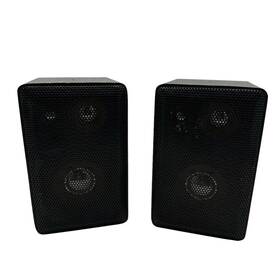 Dc-505-10 Aristocrat 3-way Box Type Bookshelf Speakers Diecast Vintage X2