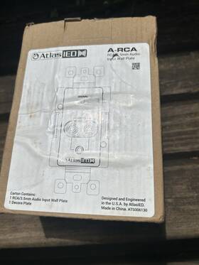 0050-1643 Atlas Sound Atlasied Atmosphere Rca/3.5mm Audio Input 00501643