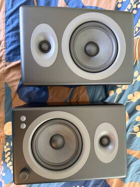 90023805 Audioengine A5 2.0 Channel Bluetooth Speakers - Satin Black