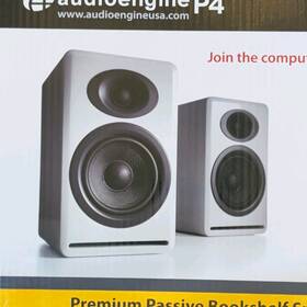 Ap420111000003w Audioengine P4w Passive Bookshelf Speakers Hi-gloss White 2.0 Channel Wired