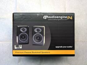 Ap4b Audioengine New Open P4 Passive Bookshelf Stereo Speakers 2-way Black Pair