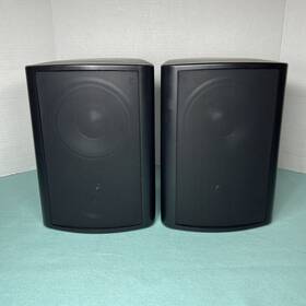 As545b Audiosource 2 Audio Source Indoor Outdoor Speakers Black With Metal Swivel Brackets