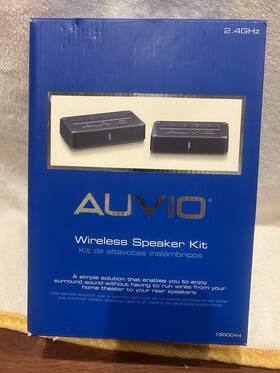 1500044 Auvio New Wireless Speaker Kit - 2.4 Ghz 3 Channel 2x 25w Rms Rotary Dial