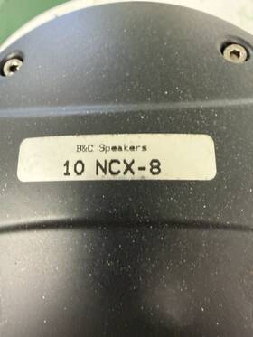 10ncx-8 B&c Speakers Coaxial 10 Ncx-8 Lf 440w Hf 100w Stored In Original Box