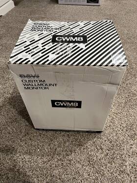 Cwm8i B&w Cwm8 New Pair Bowers And Wilkins In-wall Monitor Speakers 8 Inch Woofer