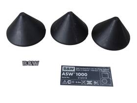Sw-1000 B&w Logo And Feet For Bowers Wilkins Asw 1000 Subwoofer - Free Shipping