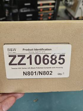 Zz10685 B&w Tweeter Assembly. Driver Is Damaged And Should Be Replaced