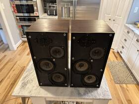 4703 Bang & Olufsen And Beovox Speakers / Pair Tested Working Dual Woofer 4 Ohms 60w 4703 Bang & Olufsen And Beovox Speakers / Pair Tested Working Dual Woofer 4 Ohms 60w