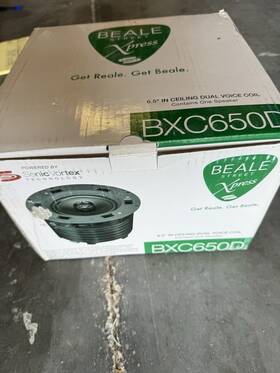Bxc650d Beale Street Audio 6.5 Inch In Ceiling Dual Voice Coil Single - Open/ Unused Bxc650d Beale Street Audio 6.5 Inch In Ceiling Dual Voice Coil Single - Open/ Unused