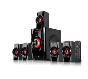 92592794m Befree Sound Bfs-410 5.1 Channel Surround Bluetooth Speaker System In Red 92592794m Befree Sound Bfs-410 5.1 Channel Surround Bluetooth Speaker System In Red