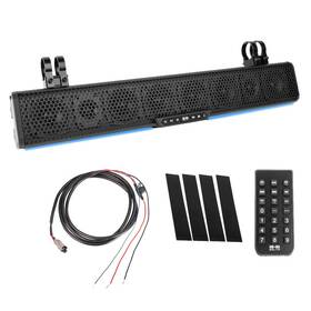 Basb27v2 Belva 810021846347 27 Inch 500w Amplified Weatherproof Bluetooth Soundbar For Utv ...atv