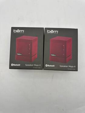 Hl2750 Bem Wireless Portable Bluetooth Speakers Mojo Ii 2pk Black Hl2750 Bem Wireless Portable Bluetooth Speakers Mojo Ii 2pk Black