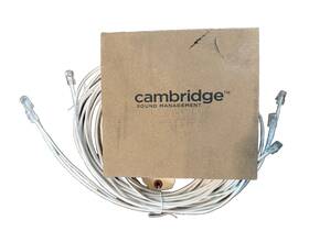 911.0854.900 Biamp Cambridge Sound Masking E-a-w-16-4 X4 White And 16ft Cables Kit