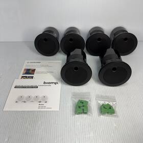Ds1320-b-4 Biamp Lot Of 6 Cambridge Quart Active Emitter Black Sound Masking Speaker Ds1320-b
