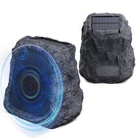 Br-f06 Blitzrock Outdoor Rock Speakers Wireless 80w Power Solar-powered 2 Drivers