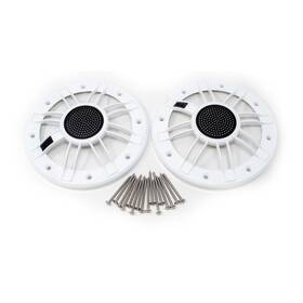 Mg70-w-uob Bluave Mg70-w Marine Grills 6.5-7 Inch White Pair - Used Open Box