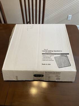 Bogen Communications 765368480030 One Speaker Csd2x2 Drop-in Ceiling With Back Can Opened And Unused