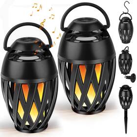Rryfc924 Boopp Outdoor Bluetooth Speaker Gifts For Men Him With Led Flame Effect Unique Gift