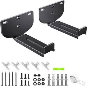 Bl-swm01 Borenbuir Soundbar Wall Mount Bracket All-metal/heavy Duty Depth Adjustable Black