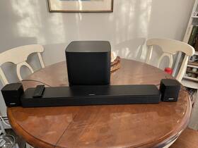Bose 017817837644 Soundbar 300 Bass Module 500 And Virtually Invisible Wireless Bundle