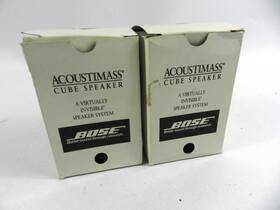 17293 Bose Acoustimass Cube Speakers Double Dual Mountable Working C222